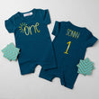 Load image into Gallery viewer, SUN "ONE" FIRST BIRTHDAY SHORTS ROMPER