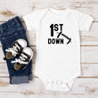 Load image into Gallery viewer, 1st Down Football Personalized 1st Birthday T-shirt or Bodysuit