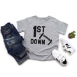 Load image into Gallery viewer, 1st Down Football Personalized 1st Birthday T-shirt or Bodysuit