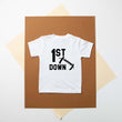 Load image into Gallery viewer, 1st Down Football Personalized 1st Birthday T-shirt or Bodysuit