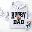 Load image into Gallery viewer, Rugby Personalized Hoodie Sweatshirt for Mom, Dad or Family Supporters