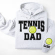 Load image into Gallery viewer, Tennis Personalized Hoodie Sweatshirt for Mom, Dad or Family Supporters