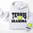 Load image into Gallery viewer, Tennis Personalized Hoodie Sweatshirt for Mom, Dad or Family Supporters