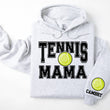 Load image into Gallery viewer, Tennis Personalized Hoodie Sweatshirt for Mom, Dad or Family Supporters