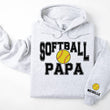 Load image into Gallery viewer, Softball Personalized Hoodie Sweatshirt for Mom, Dad or Family Supporters