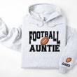 Load image into Gallery viewer, Football Personalized Hoodie Sweatshirt for Mom, Dad or Family Supporters