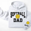 Load image into Gallery viewer, Softball Personalized Hoodie Sweatshirt for Mom, Dad or Family Supporters