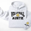 Load image into Gallery viewer, Volleyball Personalized Hoodie Sweatshirt for Mom, Dad or Family Supporters