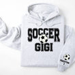 Load image into Gallery viewer, Soccer Personalized Hoodie Sweatshirt for Mom, Dad or Family Supporters