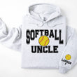Load image into Gallery viewer, Softball Personalized Hoodie Sweatshirt for Mom, Dad or Family Supporters