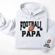 Load image into Gallery viewer, Football Personalized Hoodie Sweatshirt for Mom, Dad or Family Supporters