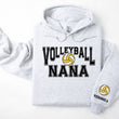 Load image into Gallery viewer, Volleyball Personalized Hoodie Sweatshirt for Mom, Dad or Family Supporters