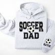 Load image into Gallery viewer, Soccer Personalized Hoodie Sweatshirt for Mom, Dad or Family Supporters