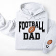 Load image into Gallery viewer, Football Personalized Hoodie Sweatshirt for Mom, Dad or Family Supporters