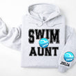 Load image into Gallery viewer, Swim Personalized Hoodie Sweatshirt for Mom, Dad or Family Supporters