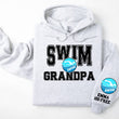 Load image into Gallery viewer, Swim Personalized Hoodie Sweatshirt for Mom, Dad or Family Supporters