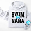 Load image into Gallery viewer, Swim Personalized Hoodie Sweatshirt for Mom, Dad or Family Supporters
