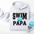 Load image into Gallery viewer, Swim Personalized Hoodie Sweatshirt for Mom, Dad or Family Supporters