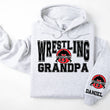 Load image into Gallery viewer, Wrestling Personalized Hoodie Sweatshirt for Mom, Dad or Family Supporters