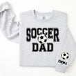 Load image into Gallery viewer, Soccer Personalized Sweatshirt for Mom, Dad or Family Supporters