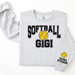 Load image into Gallery viewer, Softball Personalized Sweatshirt for Mom, Dad or Family Supporters