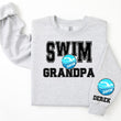 Load image into Gallery viewer, Swim Personalized Sweatshirt for Mom, Dad or Family Supporters