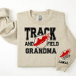 Load image into Gallery viewer, Track and Field Personalized Sweatshirt for Mom, Dad or Family Supporters