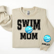 Load image into Gallery viewer, Swim Personalized Sweatshirt for Mom, Dad or Family Supporters