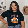 Load image into Gallery viewer, Howdy Pumpkin Halloween Adult T-shirt