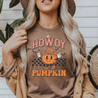 Load image into Gallery viewer, Howdy Pumpkin Retro Adult Halloween T-shirt