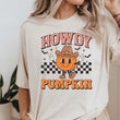 Load image into Gallery viewer, Howdy Pumpkin Retro Adult Halloween T-shirt