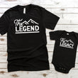 Load image into Gallery viewer, The Legend and The Legacy Father and Son Matching T-shirts