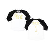 Load image into Gallery viewer, Sun "ONE" Summer-themed Personalized 1st Birthday Raglan