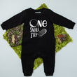 Load image into Gallery viewer, One Small Step Space Themed Long Sleeved Personalized Romper