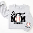 Load image into Gallery viewer, Senior Mom Personalized Baseball Sweatshirt