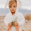 Load image into Gallery viewer, White Personalized Embroidered Easter Romper with Bunny Ears