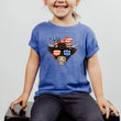 Load image into Gallery viewer, Sunglasses Cow Flag, 4th of July Kids T-shirts