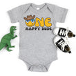 Load image into Gallery viewer, One Happy Dude Cowboy-themed Personalized 1st Birthday Outfit T-shirt/Bodysuit