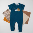 Load image into Gallery viewer, "Two Cookie" Slim Fit Short Sleeve 2nd Birthday Romper