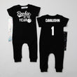 Load image into Gallery viewer, "Rookie of the Year" Basketball Slim Fit 1st Birthday Romper