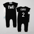 Load image into Gallery viewer, Two Spiderweb 2nd Birthday Slim Fit Short Sleeve Romper