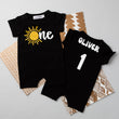 Load image into Gallery viewer, One Sun Personalized Slim Fit Shorts Romper