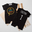 Load image into Gallery viewer, "My First Rodeo" Personalized First Birthday Shorts Romper