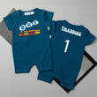 Load image into Gallery viewer, One Train Personalized Shorts Slim Fit Romper for 1st Birthday