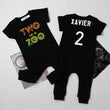 Load image into Gallery viewer, "Two is a Zoo" Slim Fit Short Sleeve 2nd Birthday Romper