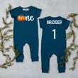 Load image into Gallery viewer, "One Pumpkin" Personalized 1st Birthday Short Sleeve Slim Fit Romper