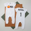 Load image into Gallery viewer, "One Pumpkin" Personalized 1st Birthday Short Sleeve Slim Fit Romper