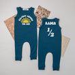 Load image into Gallery viewer, "Halfway Around the Sun" Slim Fit Sleeveless 1/2 Birthday Romper