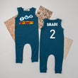 Load image into Gallery viewer, Two Train Personalized Slim Fit Sleeveless 2nd Birthday Romper