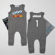 Load image into Gallery viewer, One Train Personalized Slim Fit Sleeveless 1st Birthday Romper